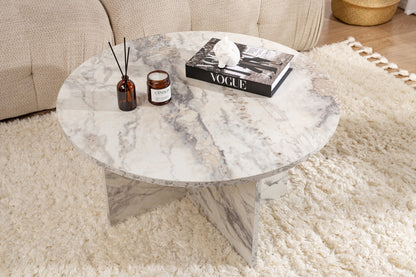 Τραπεζάκι Σαλονιού Freesia Marble 80 x 80 x 45 εκ GR262ARD1102