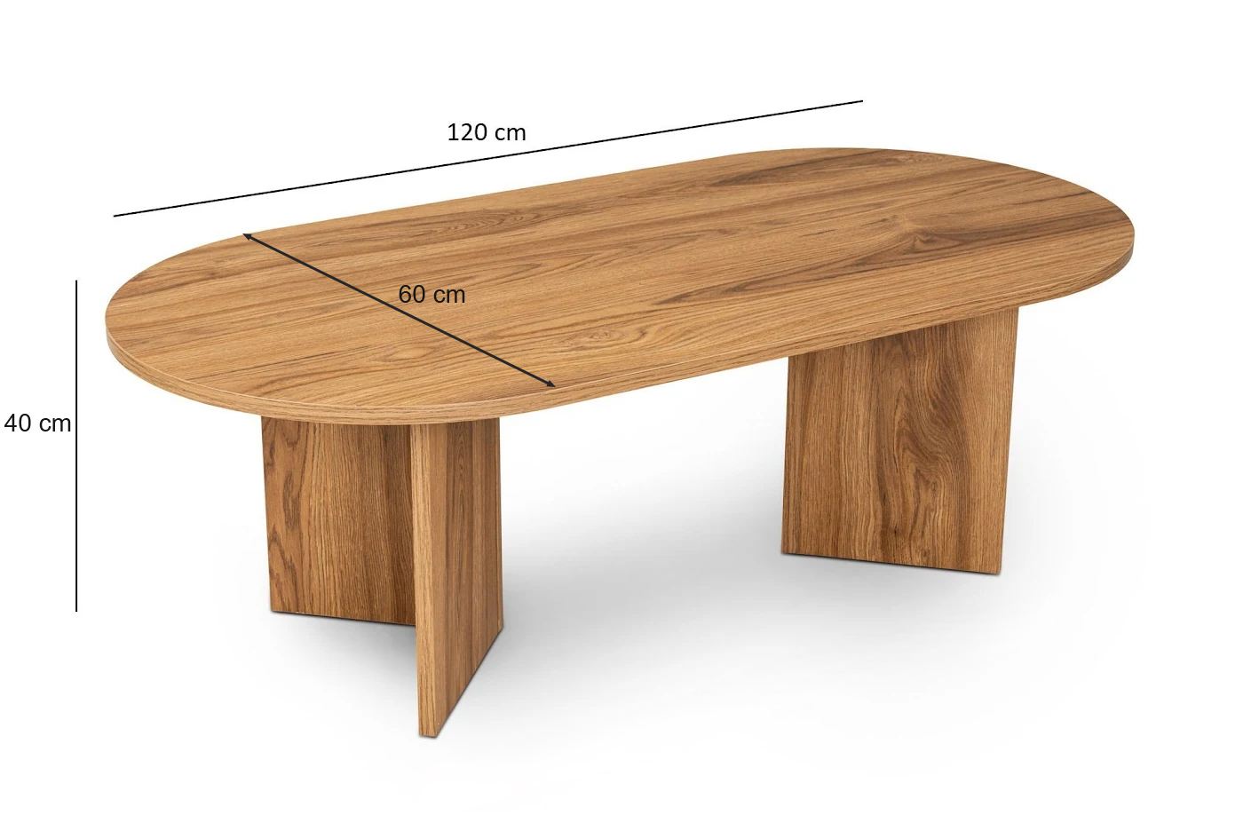 Τραπεζάκι Σαλονιού Lute 120 x 60 x 40 εκ GR262ARD1104