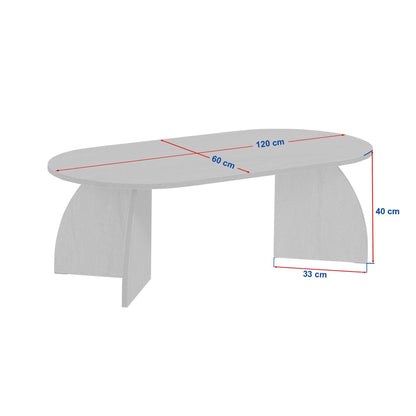 Τραπεζάκι Σαλονιού Τραβερτίνη Καρυδιά Venezia 120 x 40 x 60 εκ. 262ARD1110