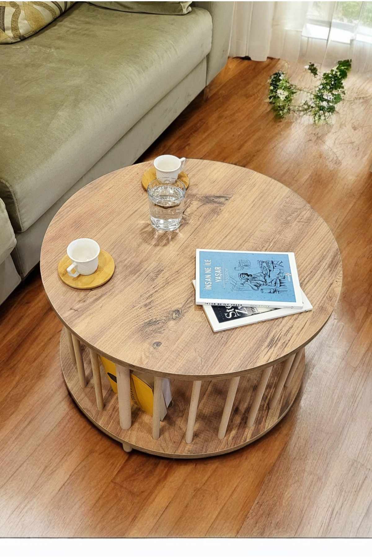 Τραπεζάκι Σαλονιού Πεύκο 60 x 43 εκ. 276TDB1108