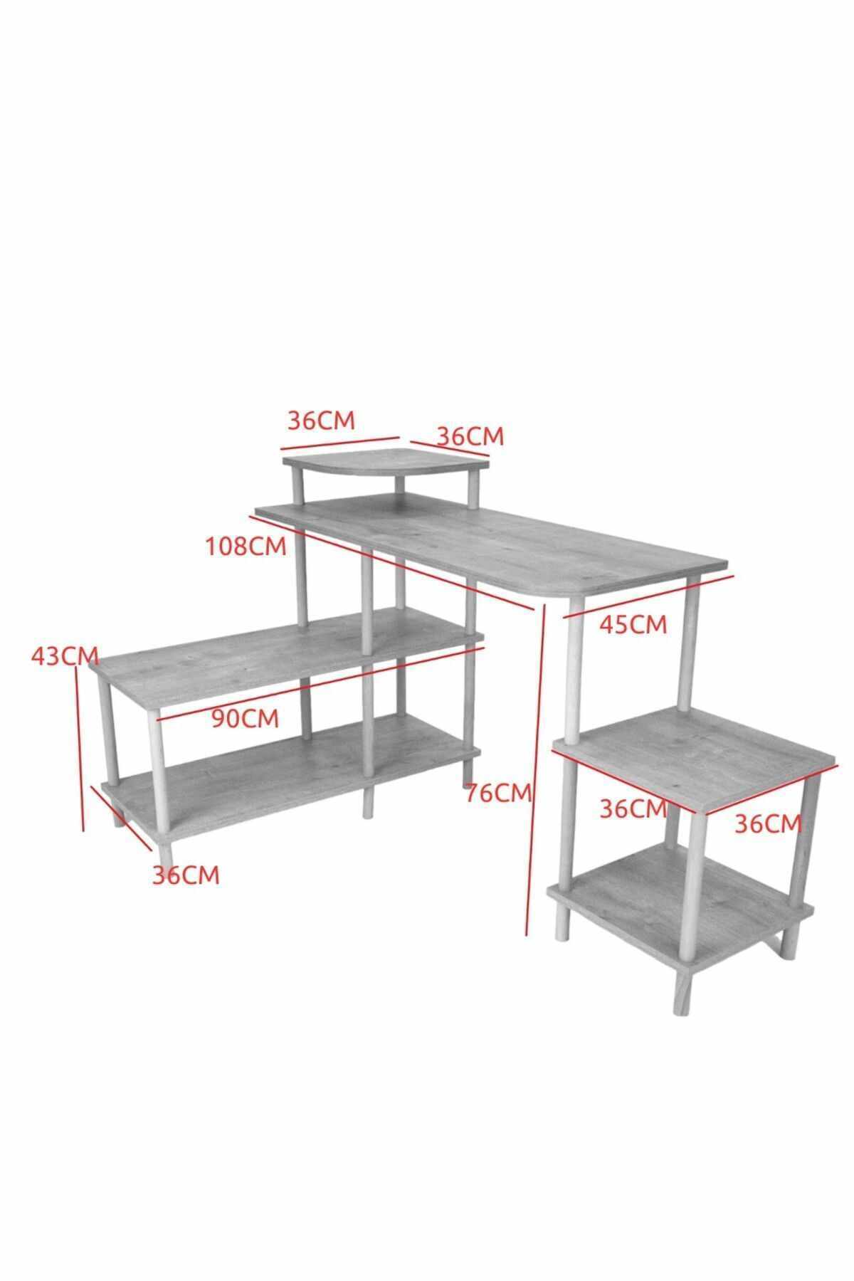 Γραφείο Υπολογιστή και Μελέτης Λευκό 140x76x45 εκ 276TDB1136