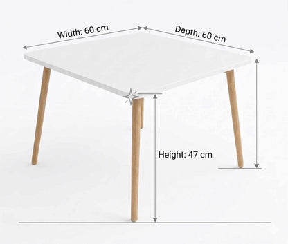 Τραπεζάκι Σαλονιού Λευκό 60 x 47 x 60 εκ. 276TDB1200