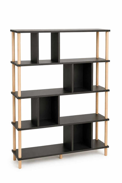 Βιβλιοθήκη Ανθρακί 90x137x20 εκ 276TDB1248