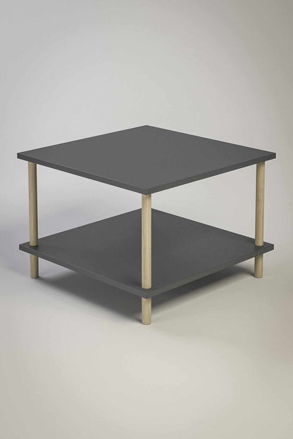 Τραπεζάκι Σαλονιού Ανθρακί 60 x 42,5 x 60 εκ. 276TDB1258