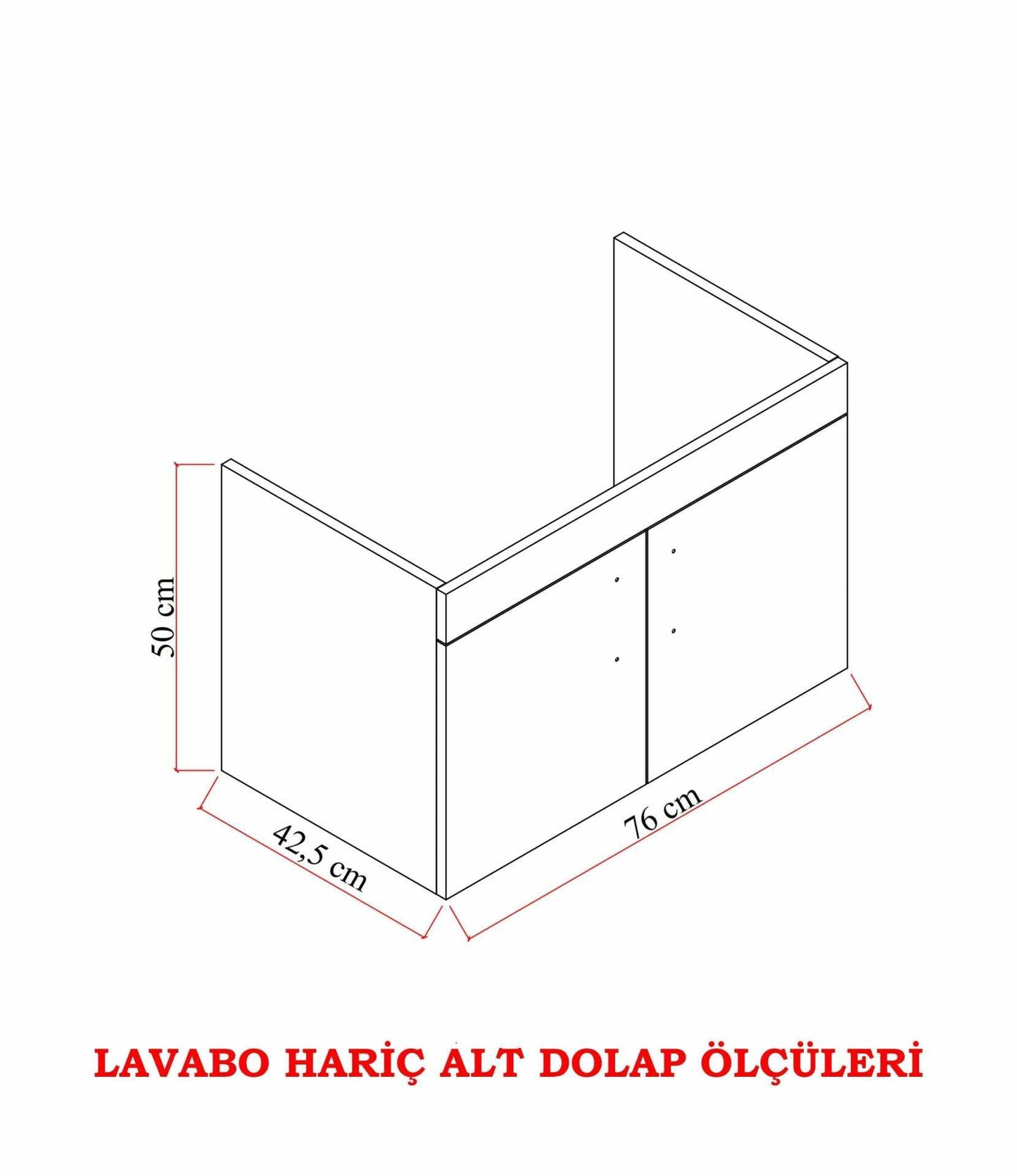 Έπιπλο Μπάνιου με Νιπτήρα σε χρώμα Λευκό, 279VRA1102.