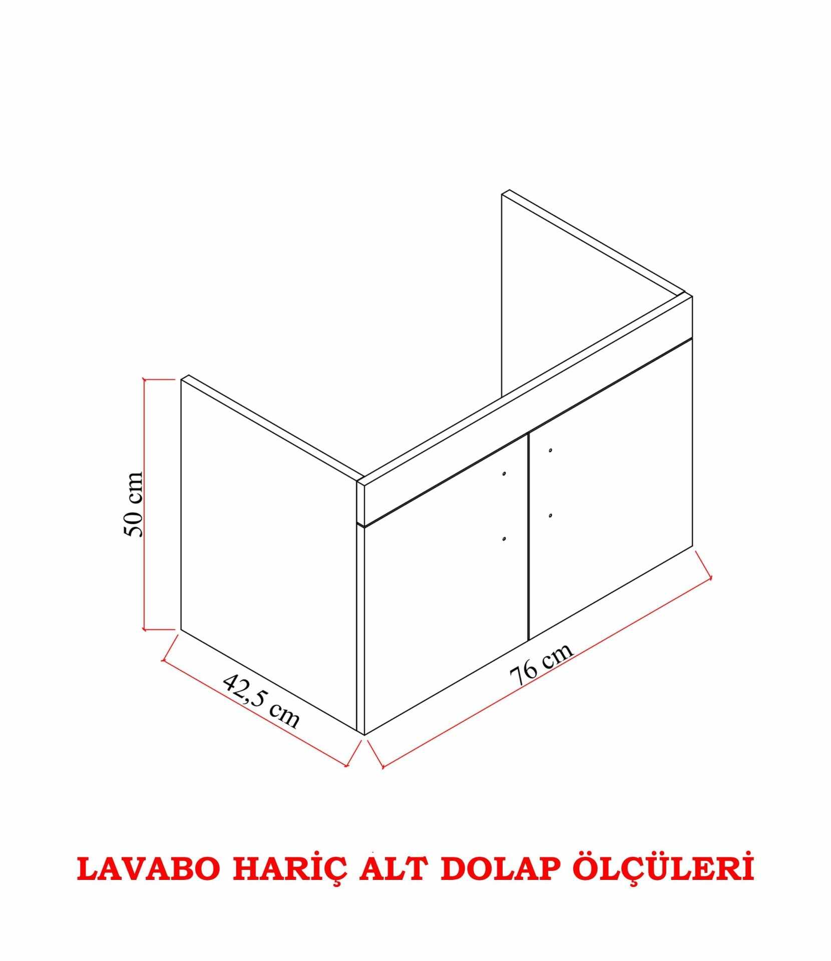 Έπιπλο Μπάνιου με Νιπτήρα σε χρώμα Λευκό, 279VRA1102.