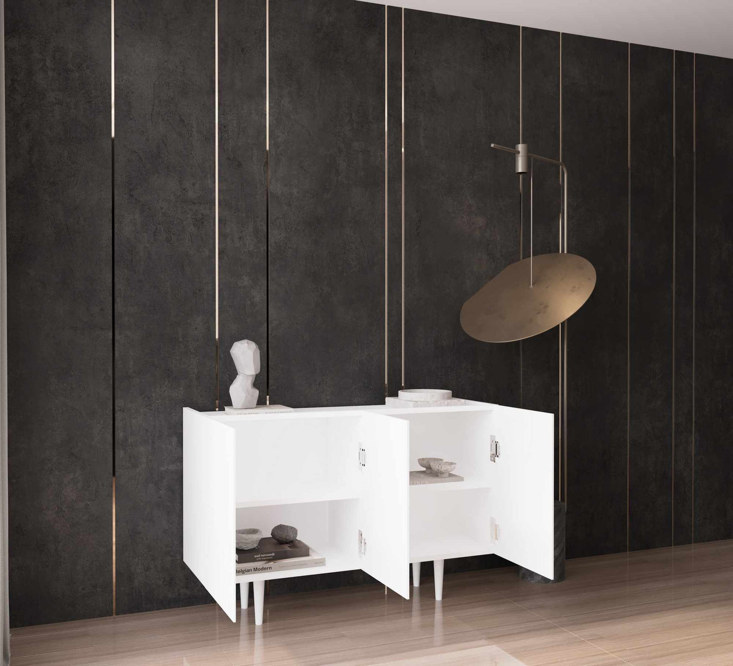 Κονσόλα Μπουφές 120x60x40 εκ Λευκό 280MBR1065