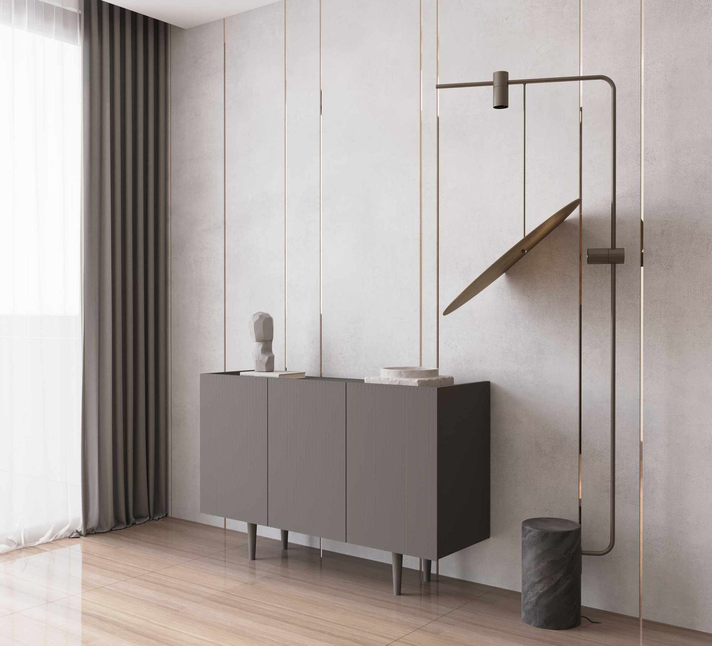 Κονσόλα Μπουφές 120x60x40 εκ Γκρι 280MBR1066