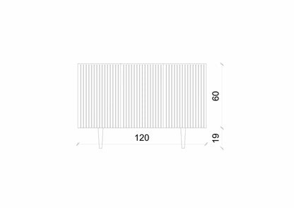 Κονσόλα Μπουφές 120x60x40 εκ Γκρι 280MBR1066