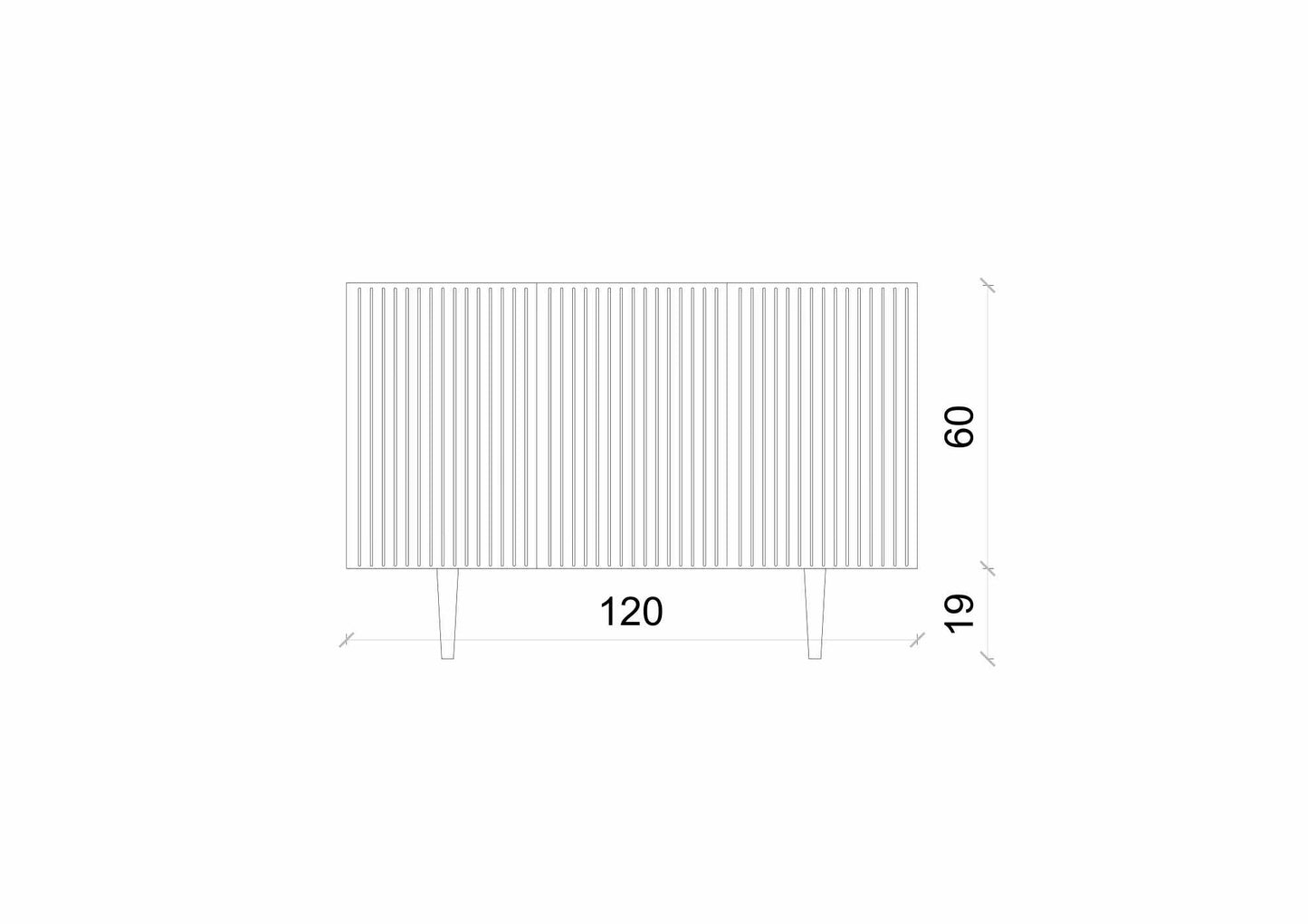 Κονσόλα Μπουφές 120x60x40 εκ Ψαμμίτης 280MBR1067