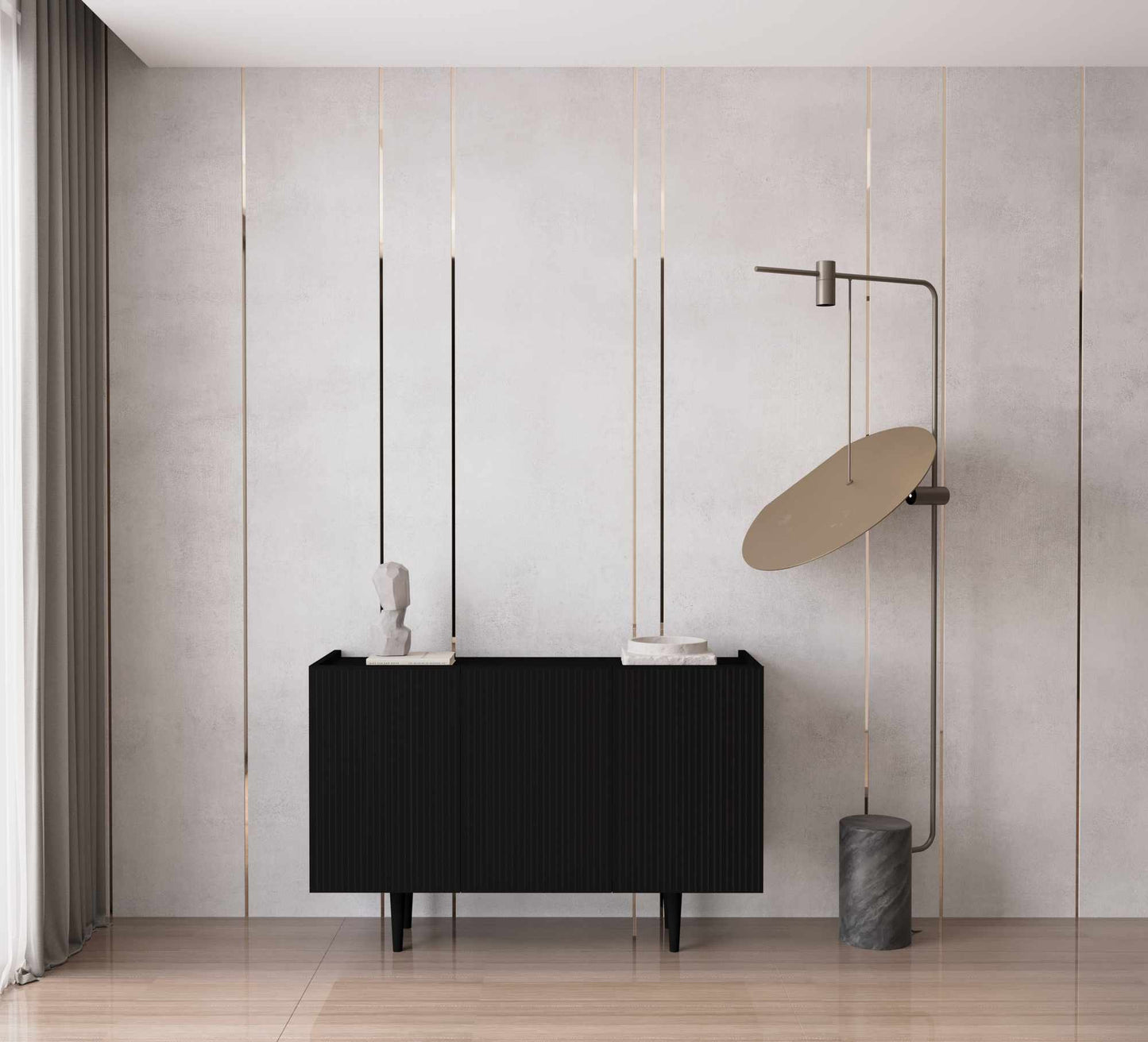 Κονσόλα Μπουφές 120x60x40 εκ Μαύρο 280MBR1068