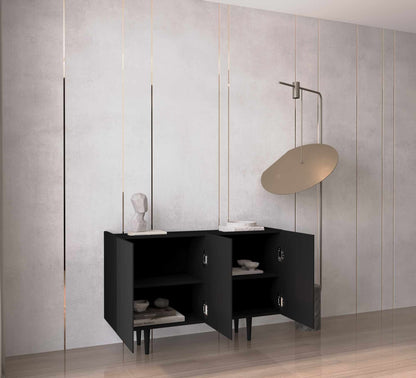 Κονσόλα Μπουφές 120x60x40 εκ Μαύρο 280MBR1068