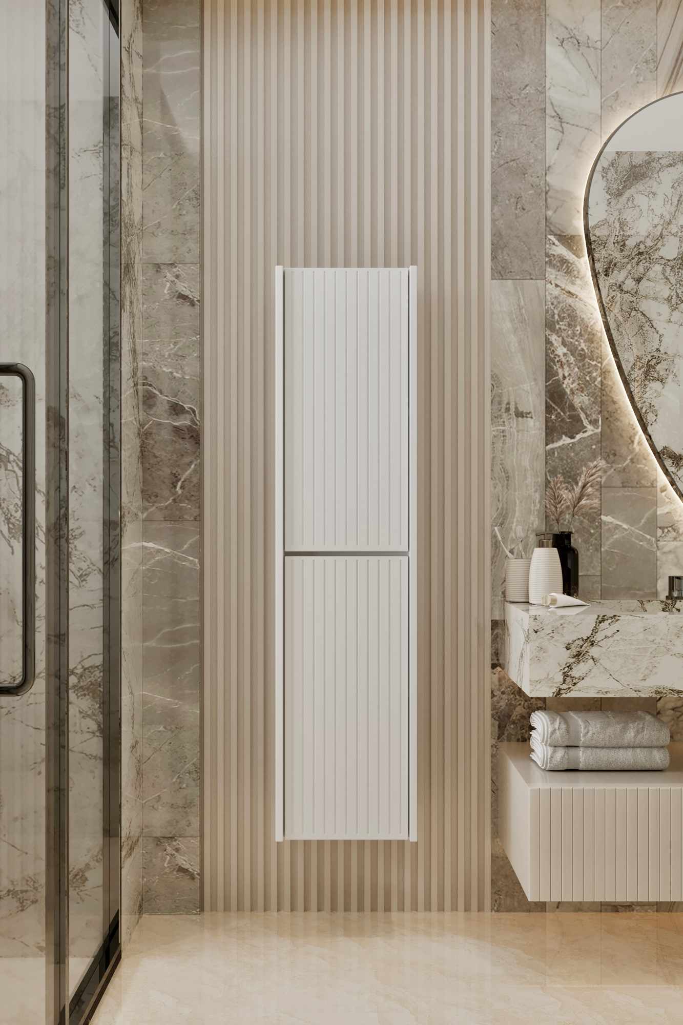 Έπιπλο Μπάνιου σε χρώμα Λευκό, 280MBR1135.