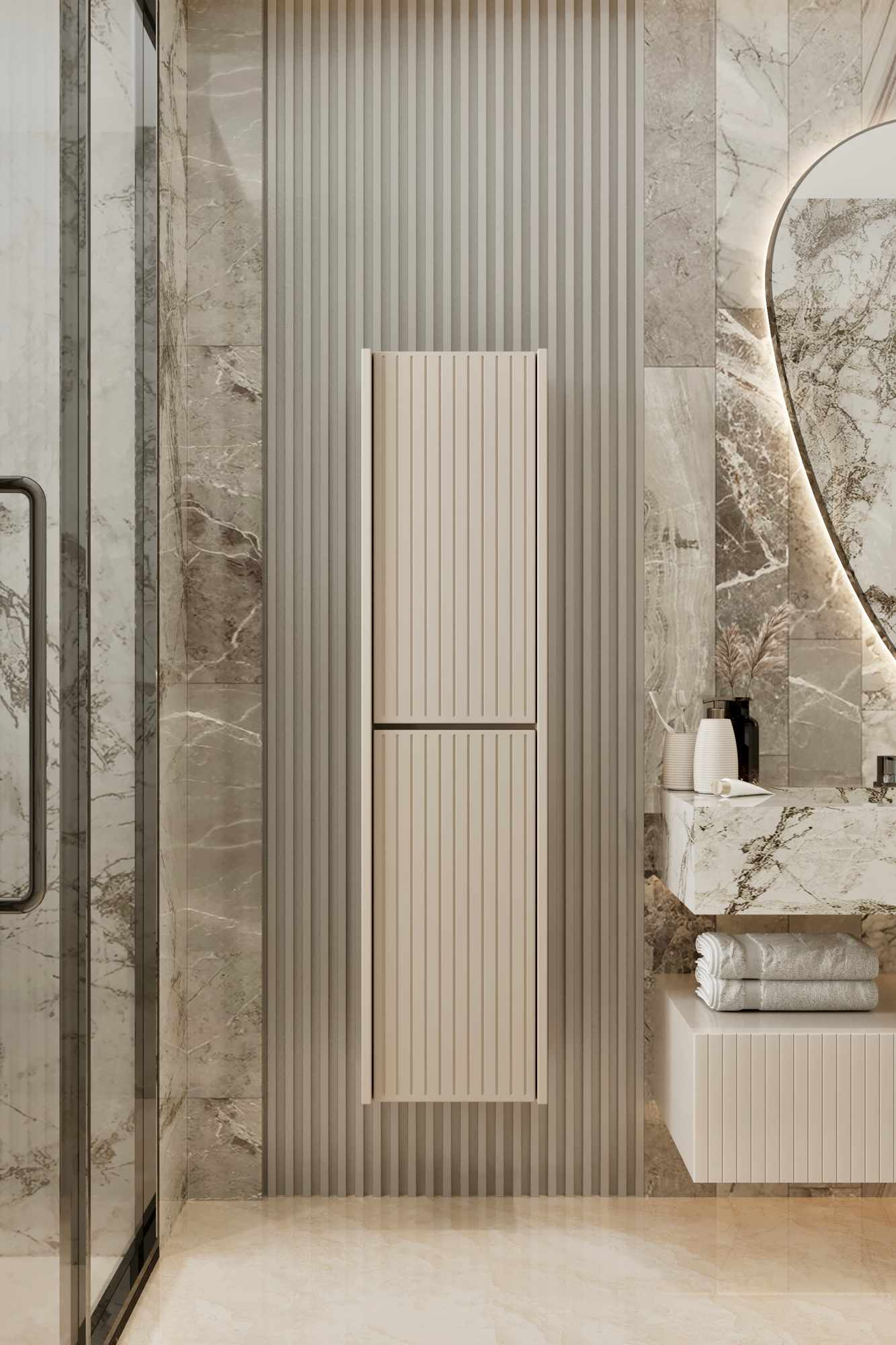 Έπιπλο Μπάνιου σε χρώμα Ψαμμίτης, 280MBR1137.