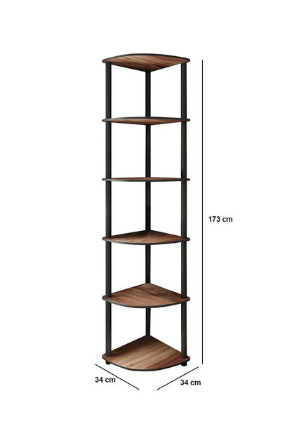 Βιβλιοθήκη 34 × 34 × 173 εκ. Καρυδί GR282PTR1108