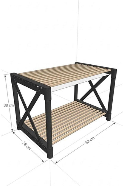 Τραπεζάκι Σαλονιού Μαύρο 53 x 33 x 38 εκ GR282PTR1579