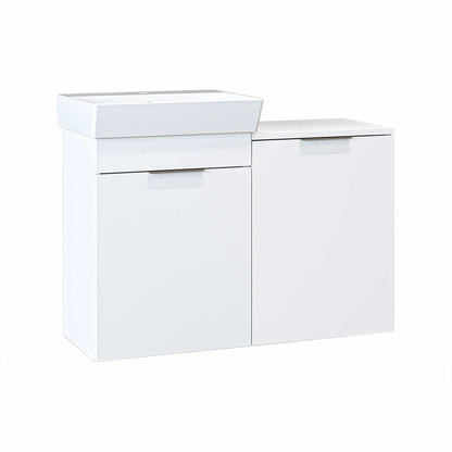 Έπιπλο Μπάνιου με Νιπτήρα σε χρώμα Λευκό, 283VLN1129.