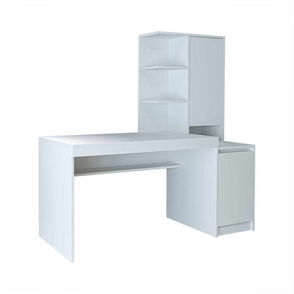 Γραφείο Υπολογιστή και Μελέτης Λευκό 160x157.8x60 εκ 283VLN1139