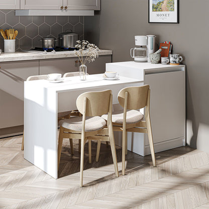 Τραπέζι Κουζίνας Νησίδα Λευκό 160x85x60 εκ 283VLN1397