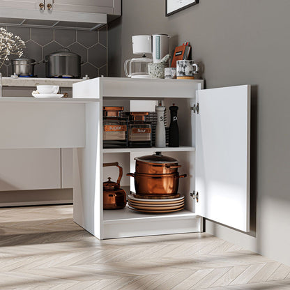 Τραπέζι Κουζίνας Νησίδα Λευκό 160x85x60 εκ 283VLN1397