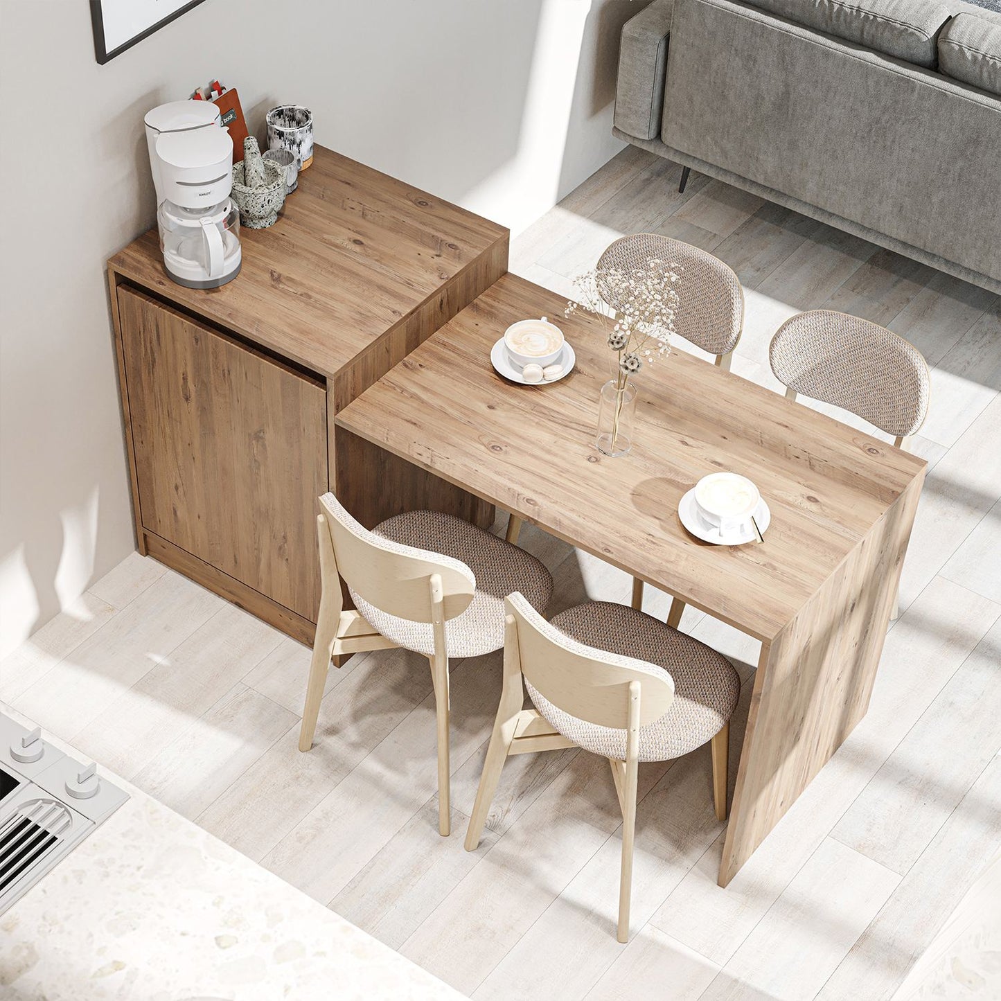 Τραπέζι Κουζίνας Νησίδα Πεύκο 160x85x60 εκ 283VLN1398