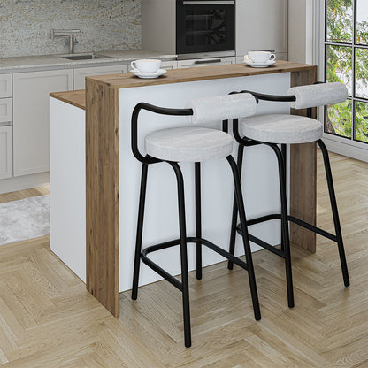 Τραπέζι Κουζίνας Νησίδα Πεύκο Λευκό 120x100x80 εκ 283VLN1402