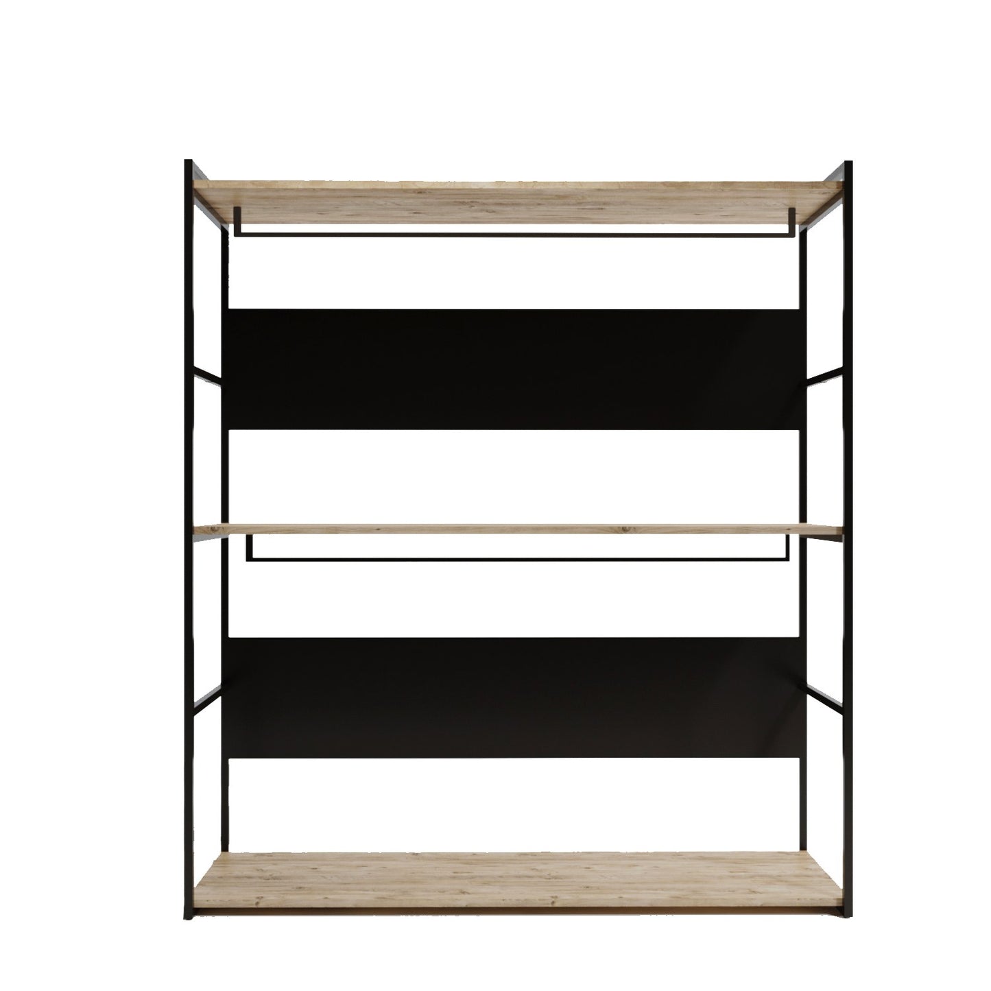 Ντουλάπα 160x170x40 εκ Oak Black 285LCV1215