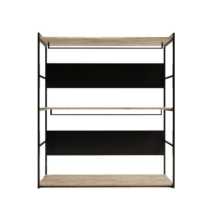 Ντουλάπα 160x170x40 εκ Oak Black 285LCV1215