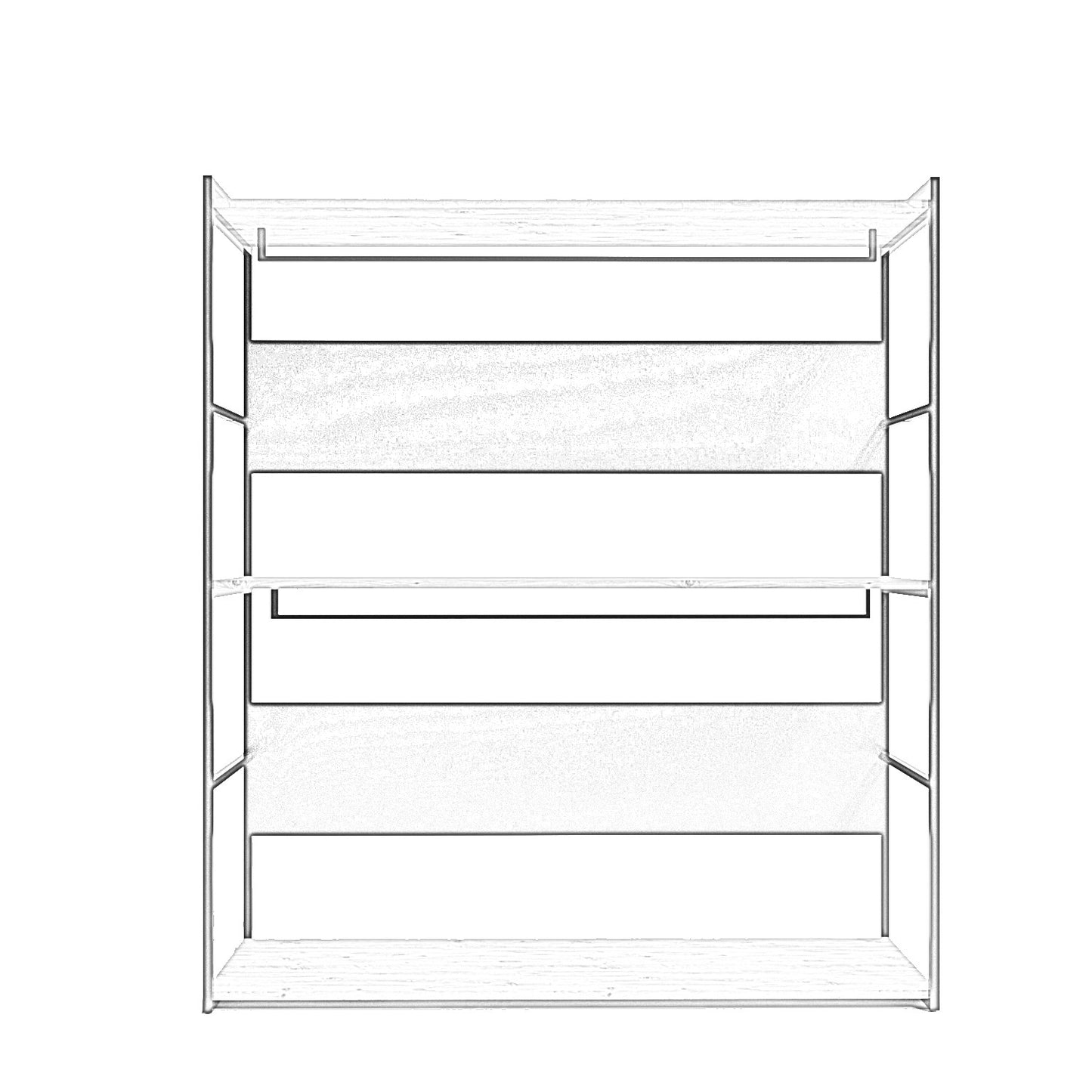 Ντουλάπα 160x170x40 εκ Oak Black 285LCV1215