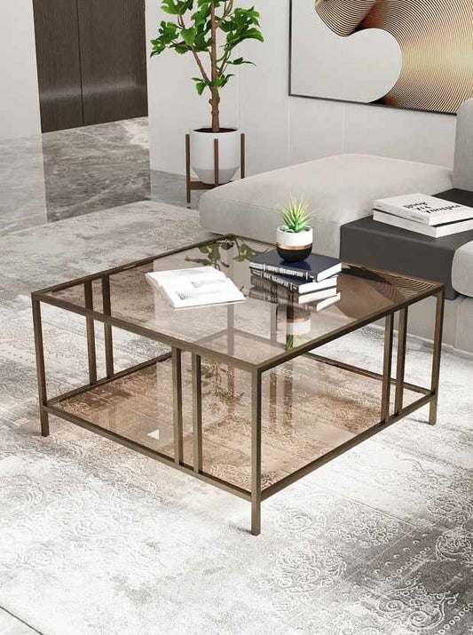 Τραπεζάκι Σαλονιού Αντικέ Μπρονζέ 75 x 45 x 75 εκ. 298SLC1168
