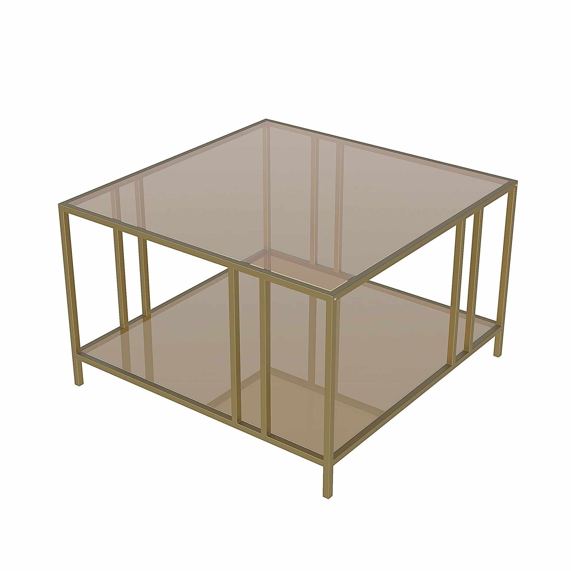 Τραπεζάκι Σαλονιού Αντικέ Μπρονζέ 75 x 45 x 75 εκ. 298SLC1168