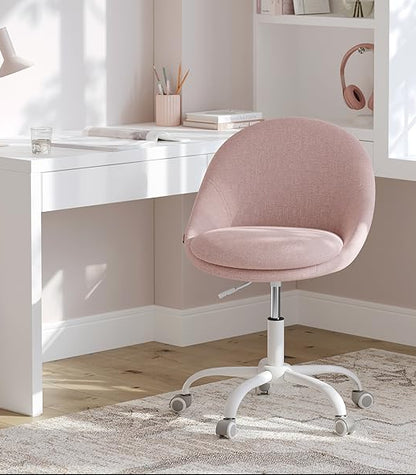 Office Chair Pink Dressing Table Swivel Height Adjustable Space Saving OB-G020P01