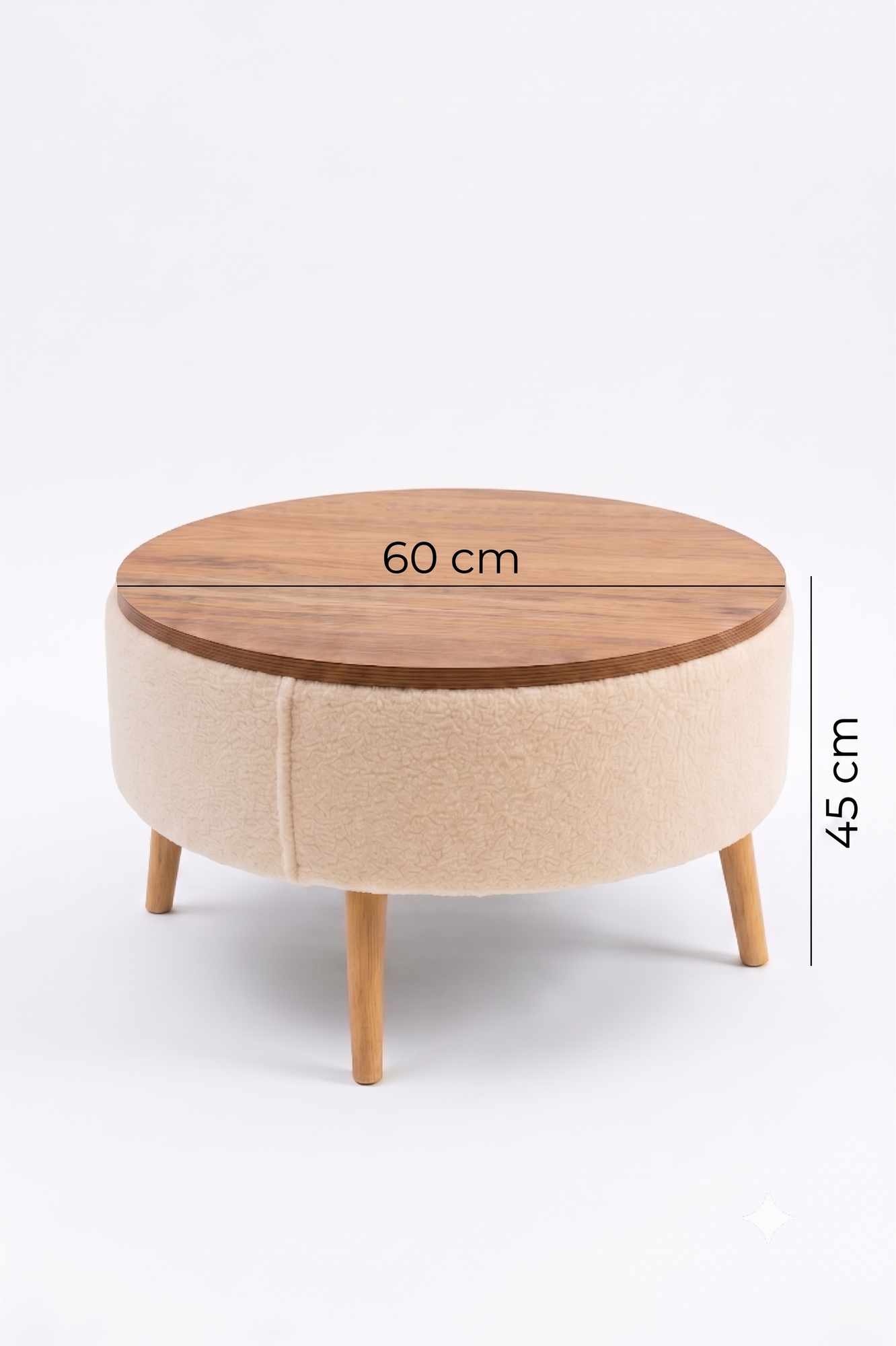 Τραπεζάκι Σαλονιού Μπεζ 60 x 45 εκ. 301SNG1132