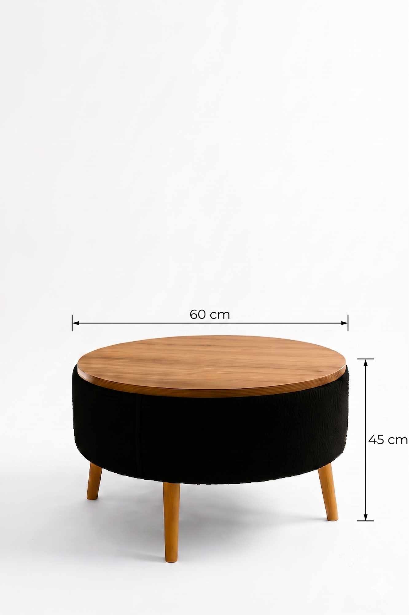 Τραπεζάκι Σαλονιού Μαύρο 60 x 45 εκ. 301SNG1133
