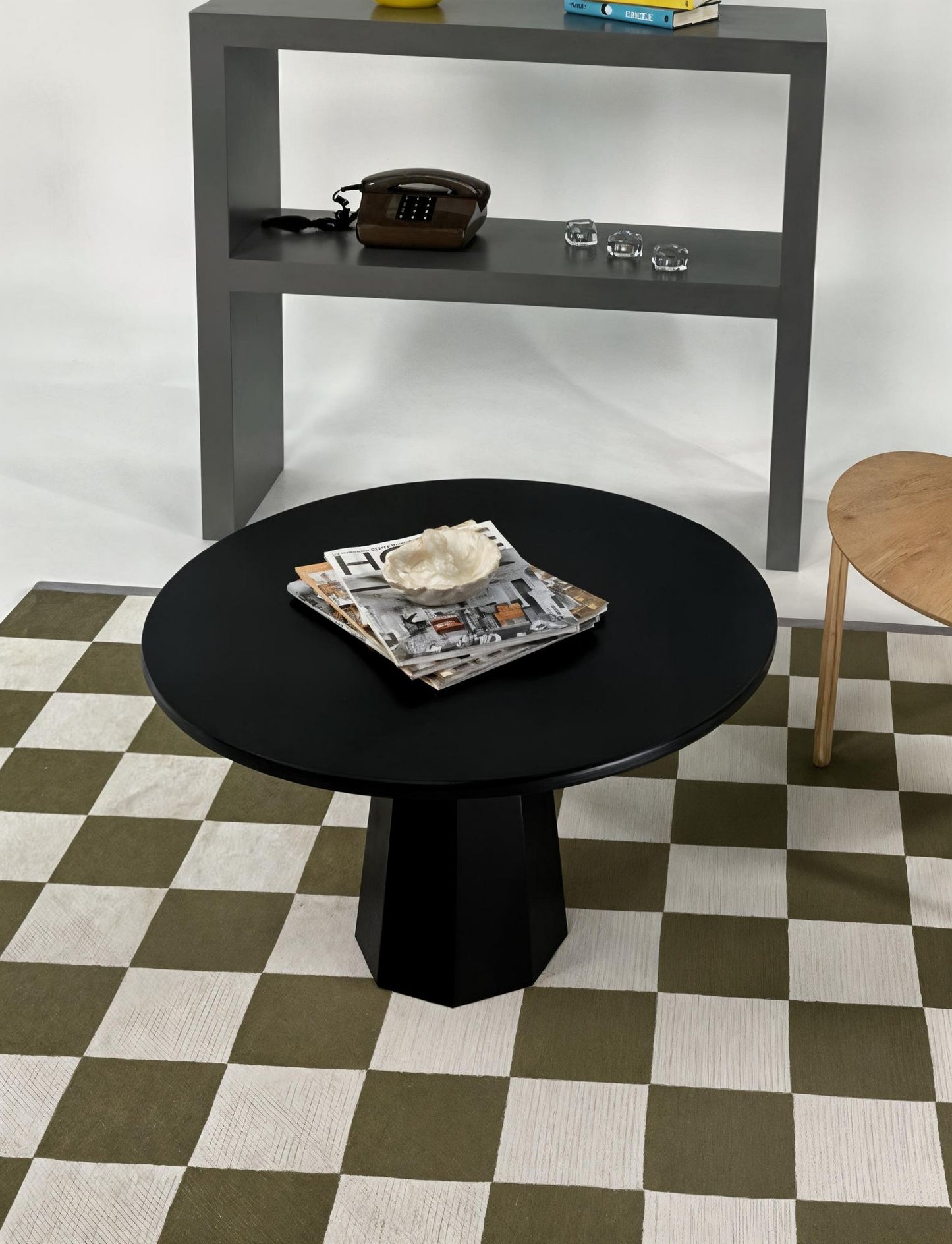 Τραπεζάκι Σαλονιού Μαύρο 69 x 69 x 42 εκ GR313RTX1101