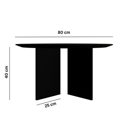 Τραπεζάκι Σαλονιού Μαύρο 80 x 80 x 42 εκ GR313RTX1119