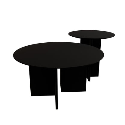 Τραπεζάκι Σαλονιού Set Μαύρο 50 x 50 x 45 εκ GR313RTX1122