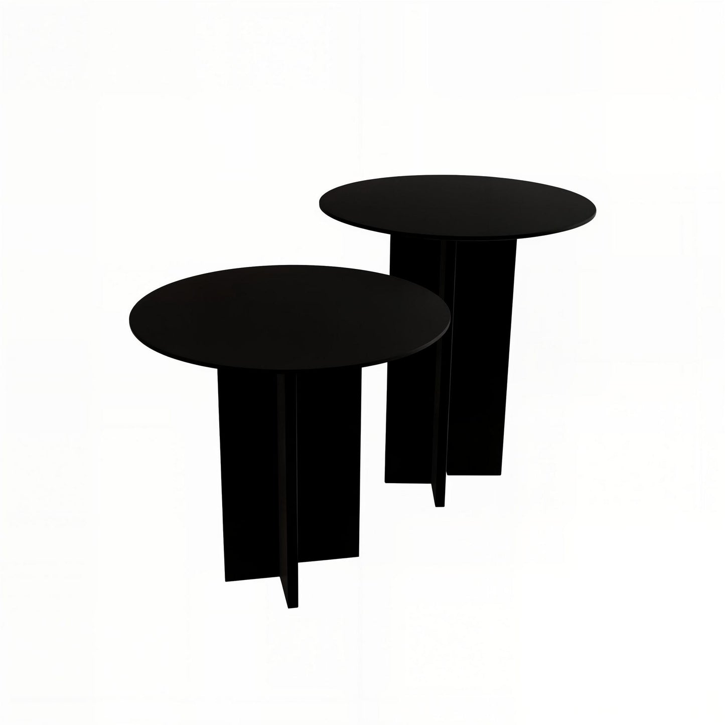 Τραπεζάκι Σαλονιού Set Μαύρο 40 x 40 x 45 εκ GR313RTX1140
