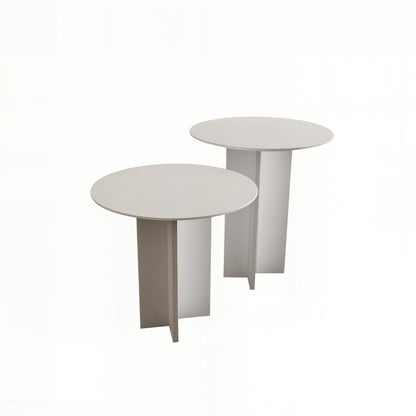 Τραπεζάκι Σαλονιού Set Λευκό 40 x 40 x 45 εκ GR313RTX1141