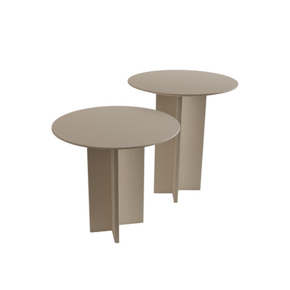 Τραπεζάκι Σαλονιού Set Κρεμ 40 x 40 x 45 εκ GR313RTX1142