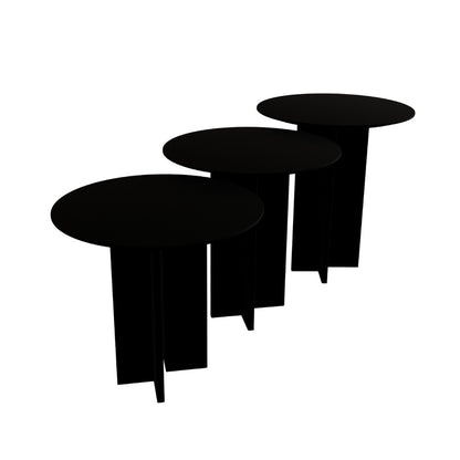 Τραπεζάκι Σαλονιού Set Μαύρο 40 x 40 x 45 εκ GR313RTX1143
