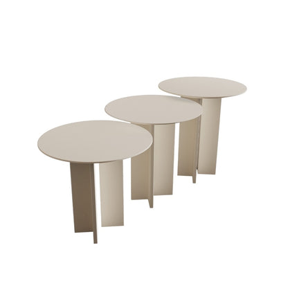 Τραπεζάκι Σαλονιού Set Κρεμ 40 x 40 x 45 εκ GR313RTX1145
