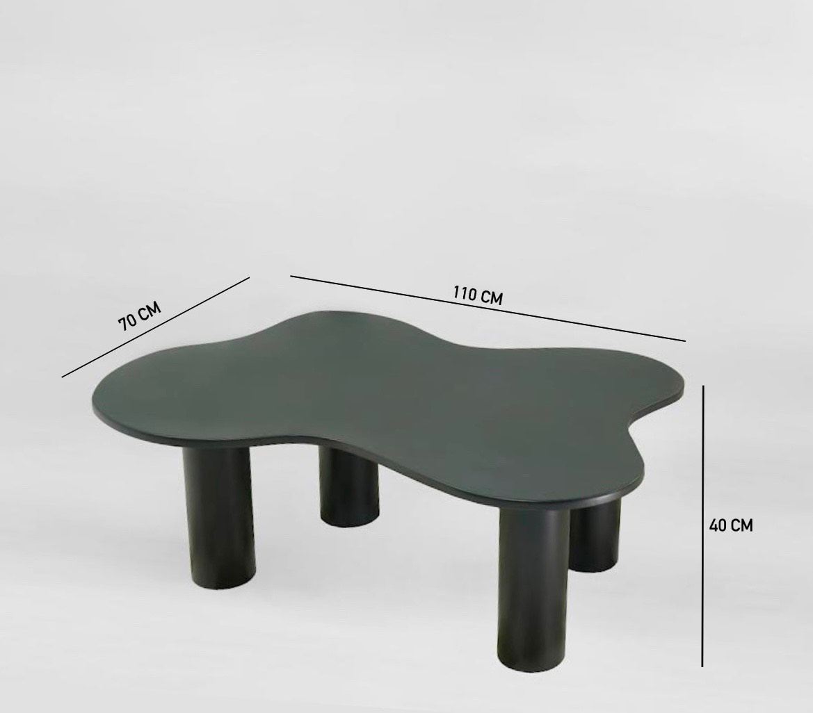 Τραπεζάκι Σαλονιού Μαύρο 110 x 70 x 40 εκ GR313RTX1151