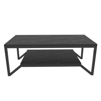 Τραπεζάκι Σαλονιού Μαύρο 120 x 60 x 45,8 εκ GR322RTC1201