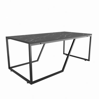 Τραπεζάκι Σαλονιού Μαύρο 120 x 60 x 48 εκ GR322RTC1204