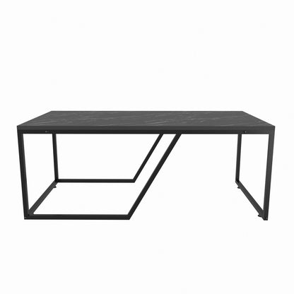 Τραπεζάκι Σαλονιού Μαύρο 120 x 60 x 48 εκ GR322RTC1204