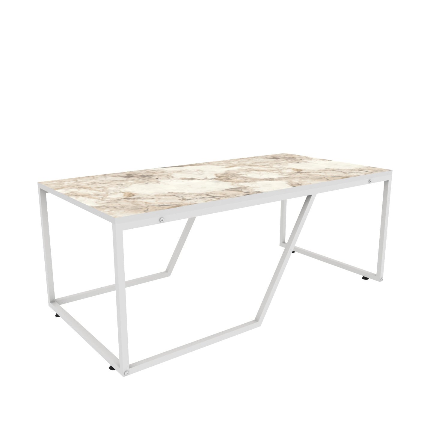 Τραπεζάκι Σαλονιού Λευκό 120 x 60 x 48 εκ GR322RTC1206
