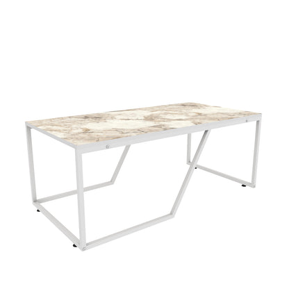 Τραπεζάκι Σαλονιού Λευκό 120 x 60 x 48 εκ GR322RTC1206