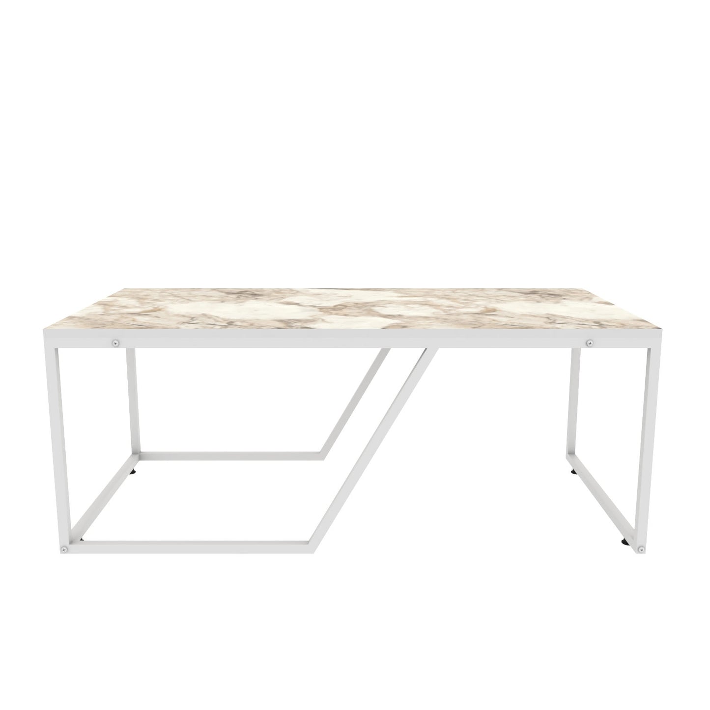 Τραπεζάκι Σαλονιού Λευκό 120 x 60 x 48 εκ GR322RTC1206