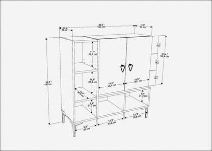 Μπουφές Δρυς
Λευκό 100x35x100cm | 322RTC1502
